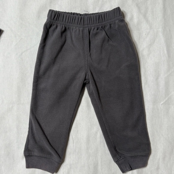❤️4 for $20❤️ Carter's Boy Striped Fleece Pullover & Pants Set Size  18M - Picture 7 of 10